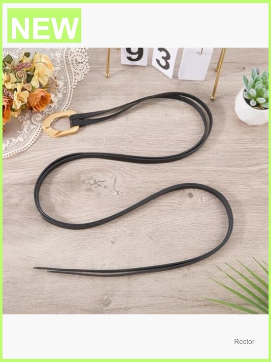 Genuine Cowhide Leather Double Strap Adjustable Wrap Belt main image 4